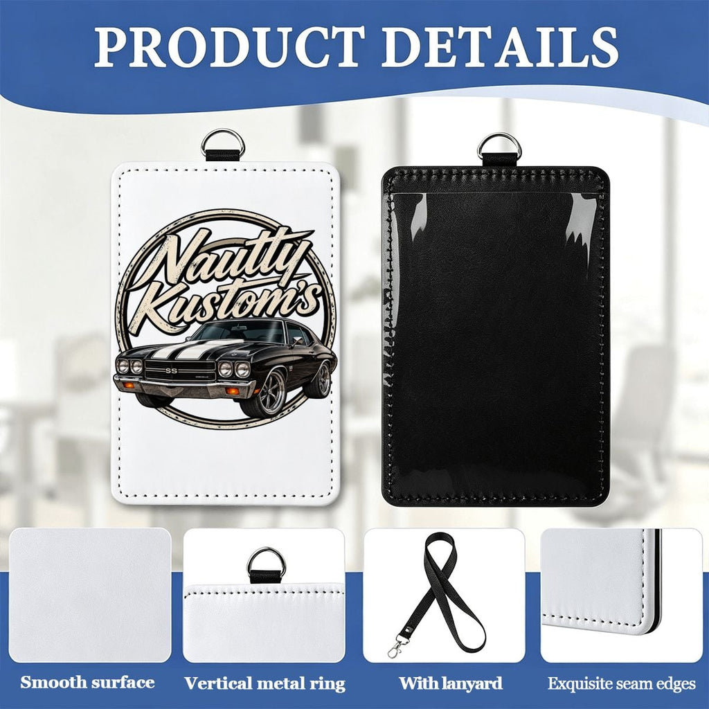 Nautty Leather ID Badge holder