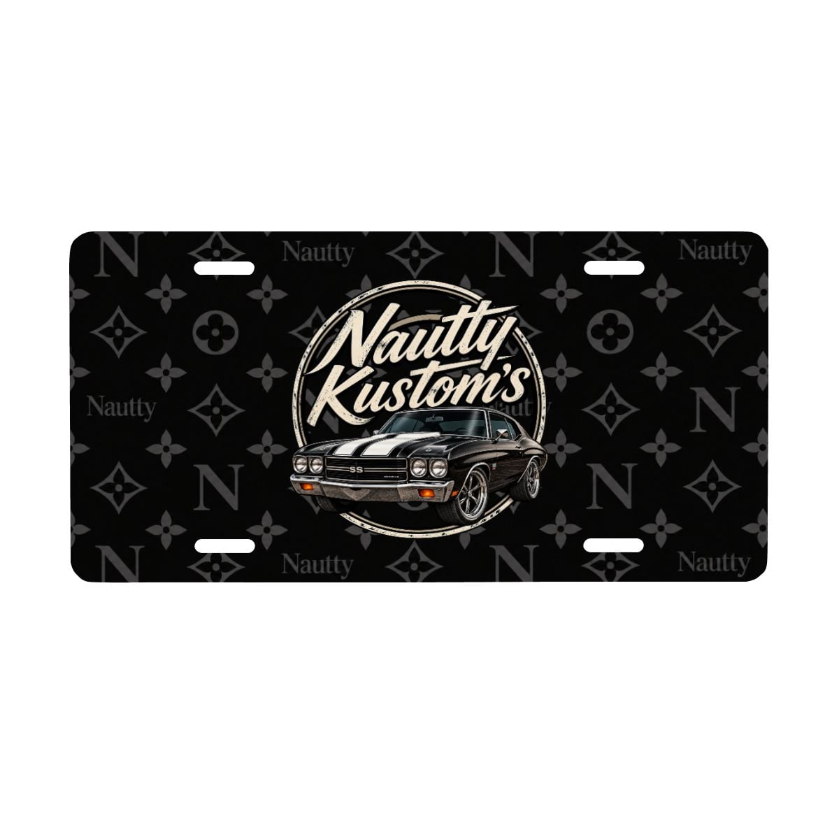 Nautty Aluminum License Plate