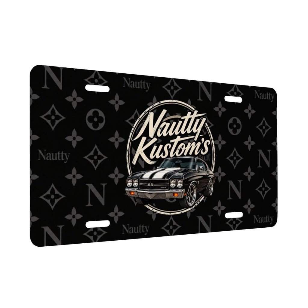 Nautty Aluminum License Plate