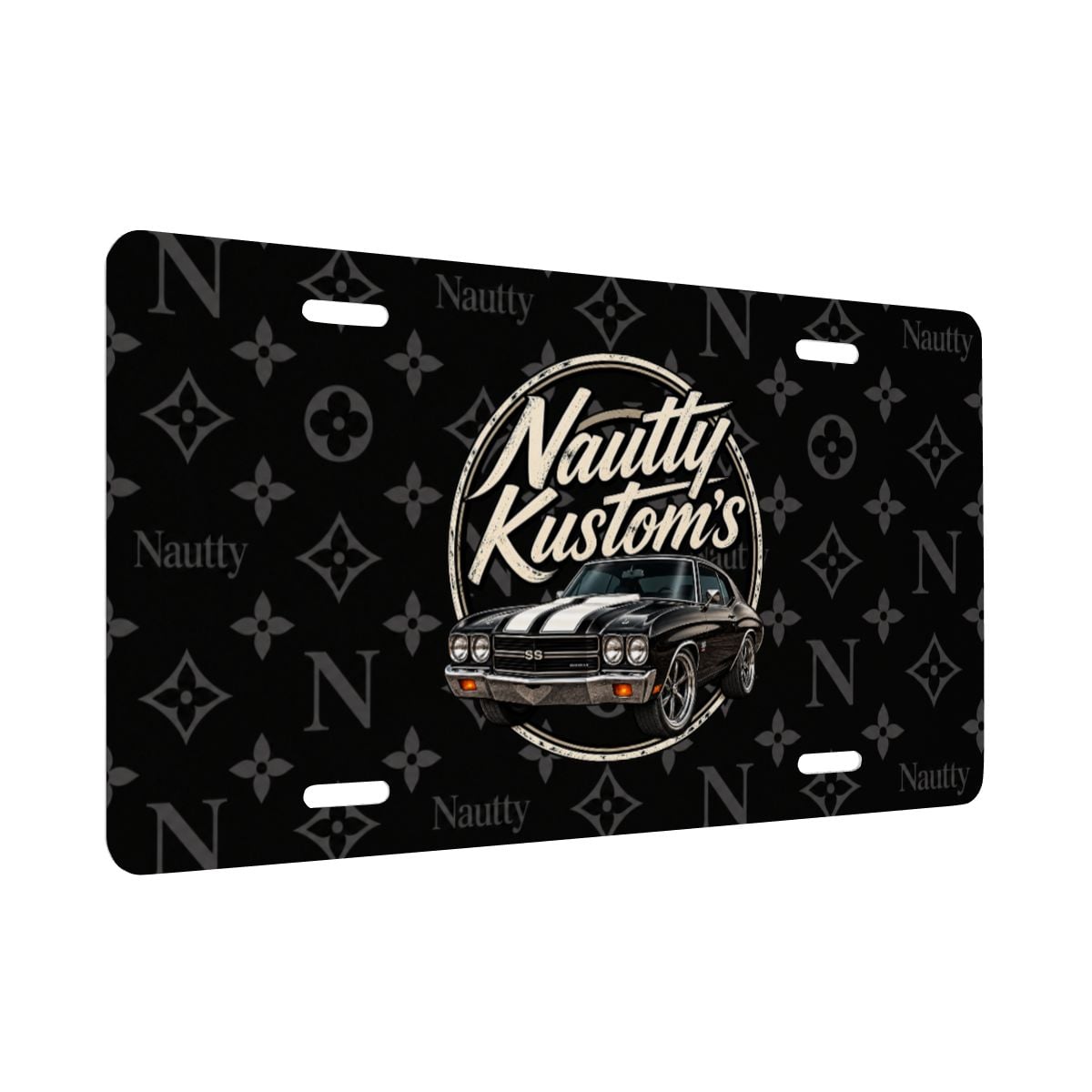 Nautty Aluminum License Plate