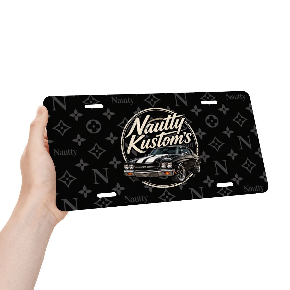 Nautty Aluminum License Plate