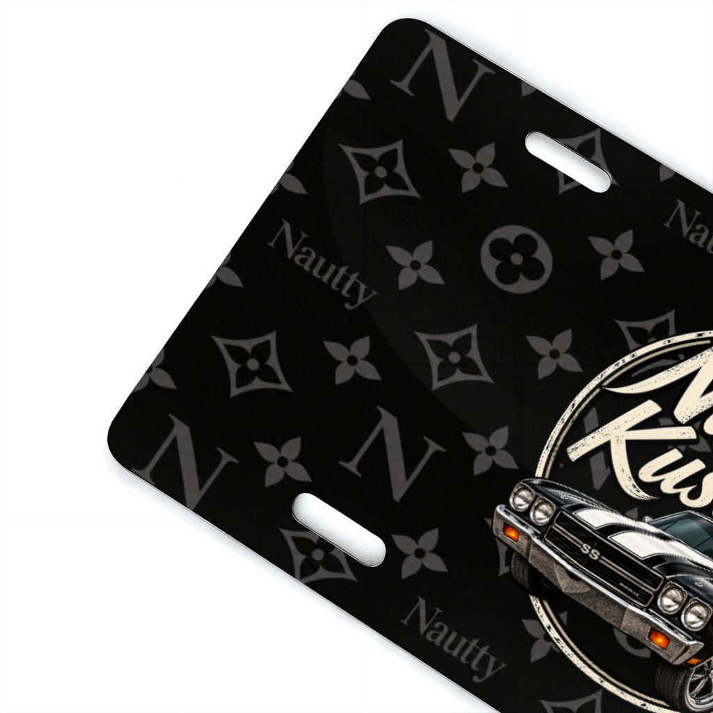 Nautty Aluminum License Plate