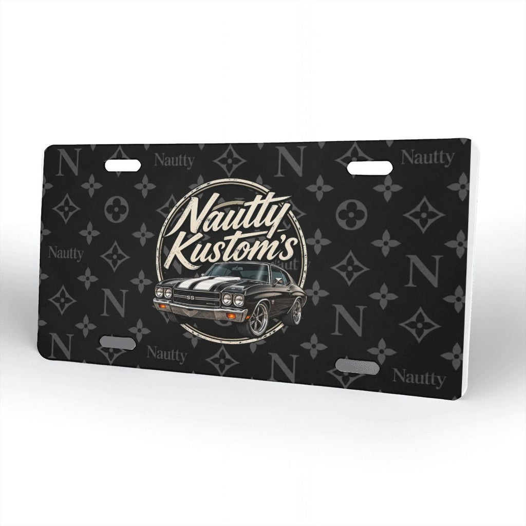 Nautty Aluminum License Plate
