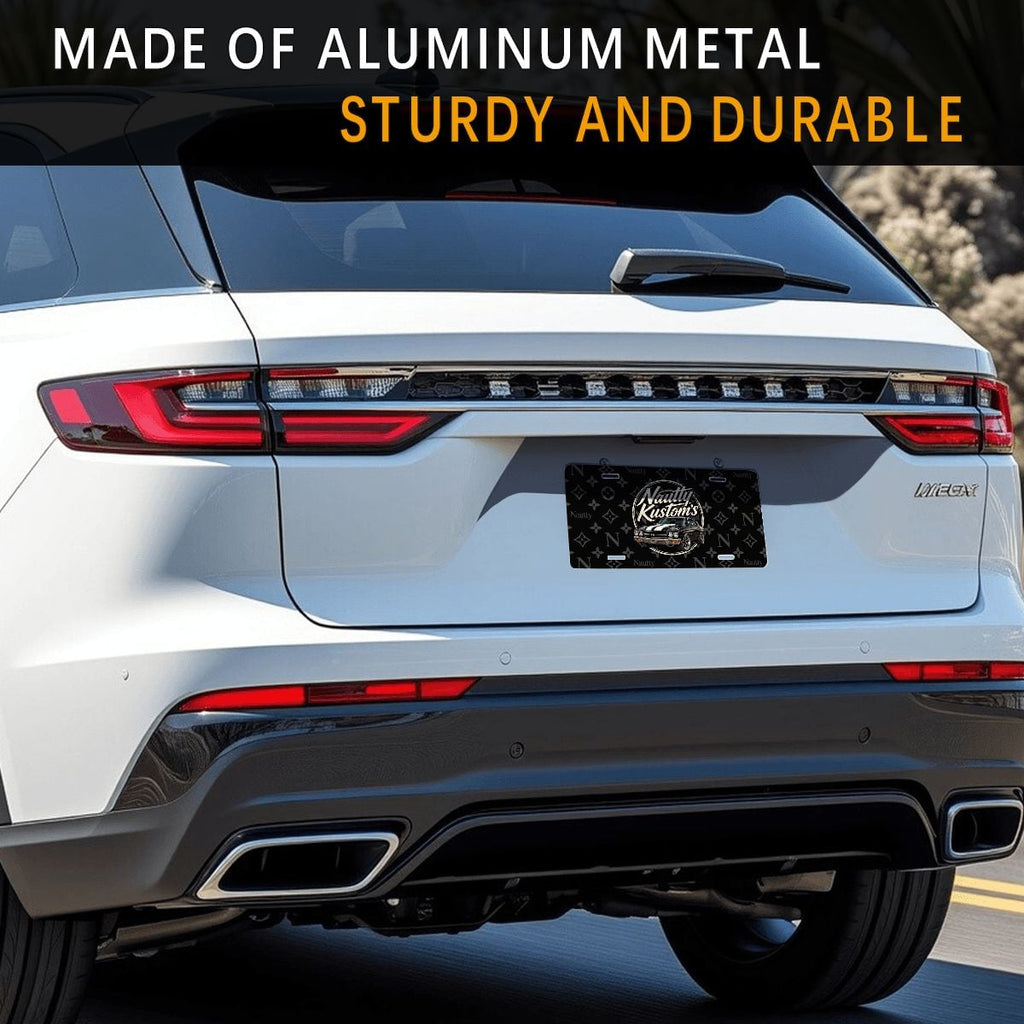 Nautty Aluminum License Plate