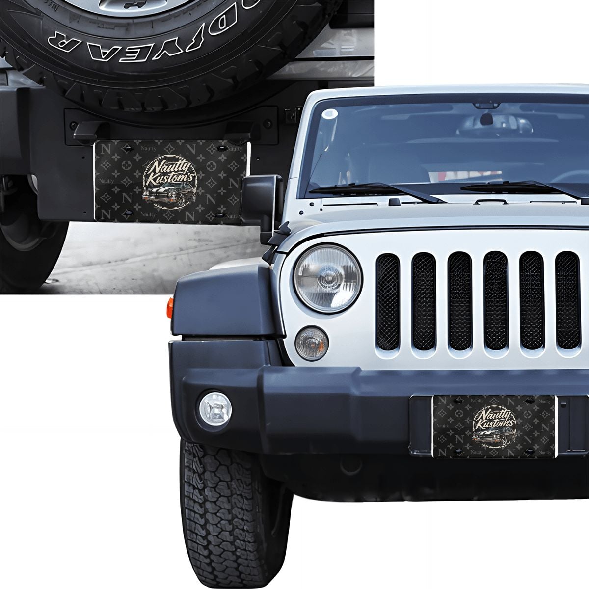 Nautty Aluminum License Plate