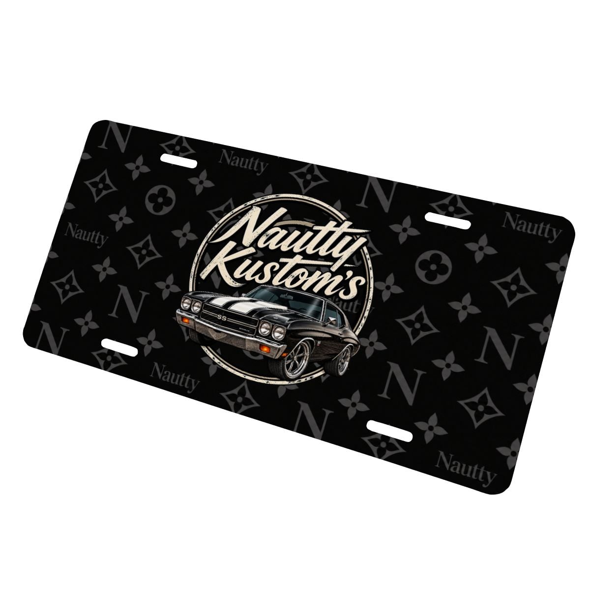 Nautty Aluminum License Plate