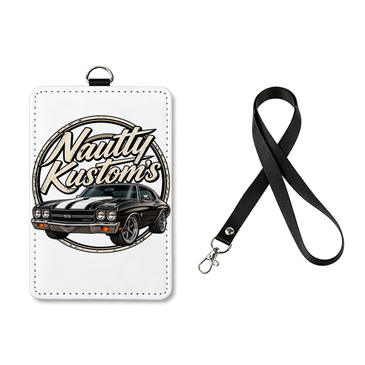 Nautty Leather ID Badge holder