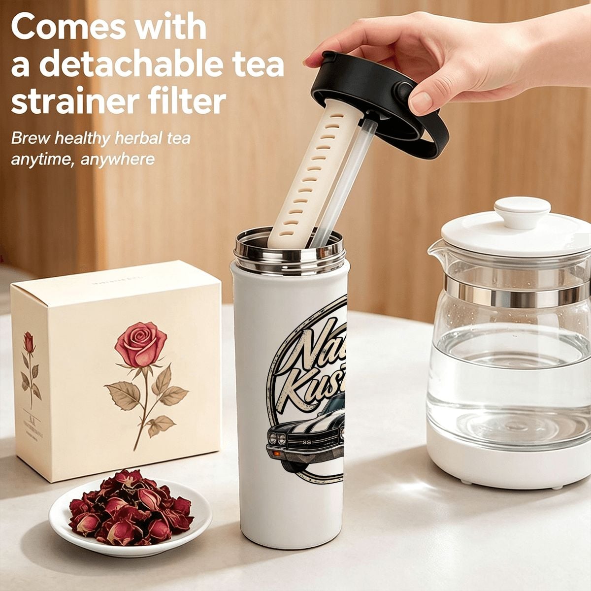 Nautty 20oz Tea Infuser Tumbler