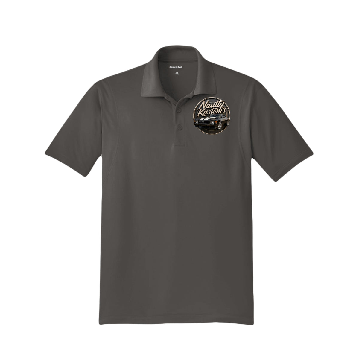 Business Tall Polo, front view — Nautty Kustoms
