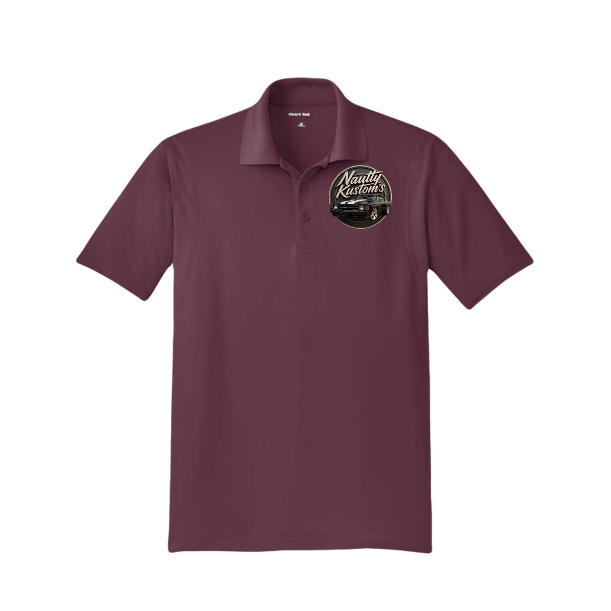 Business Tall Polo, front view — Nautty Kustoms