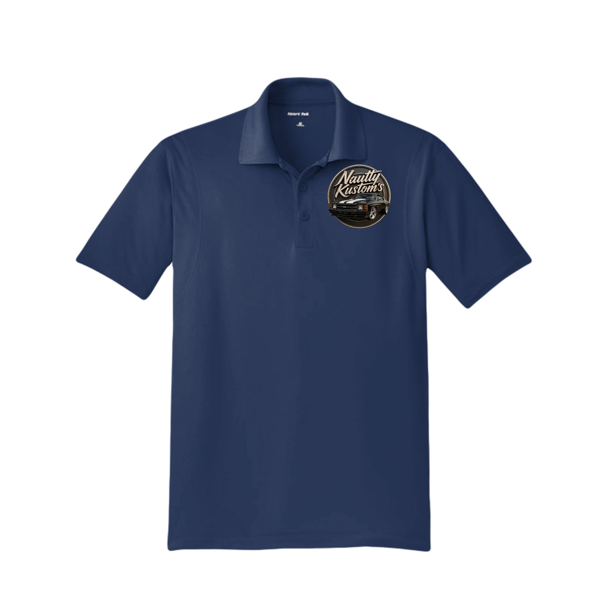 Business Tall Polo, front view — Nautty Kustoms
