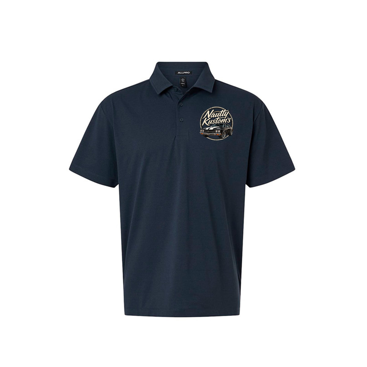 Business Polo (Regular), front view — Nautty Kustoms