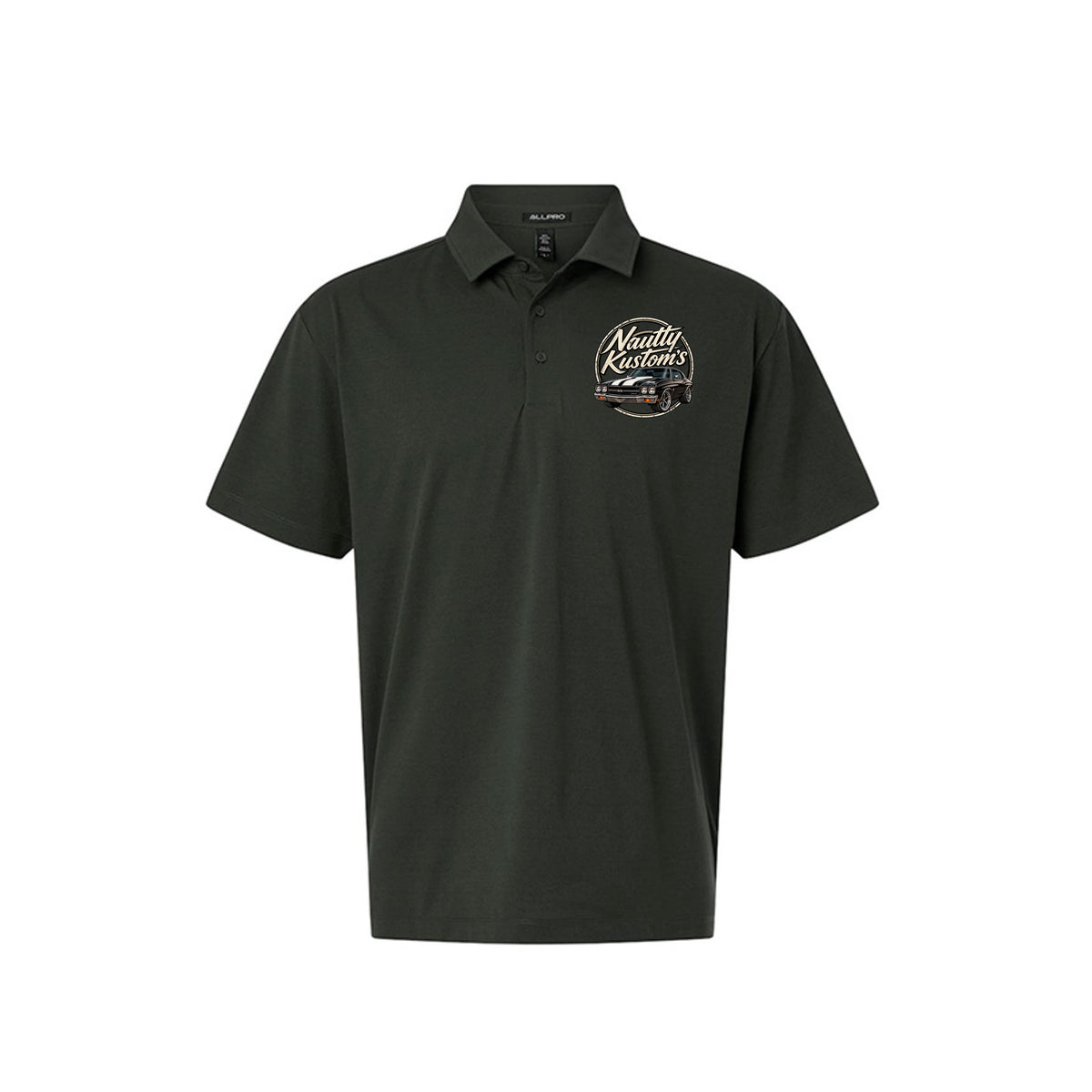 Business Polo (Regular), front view — Nautty Kustoms