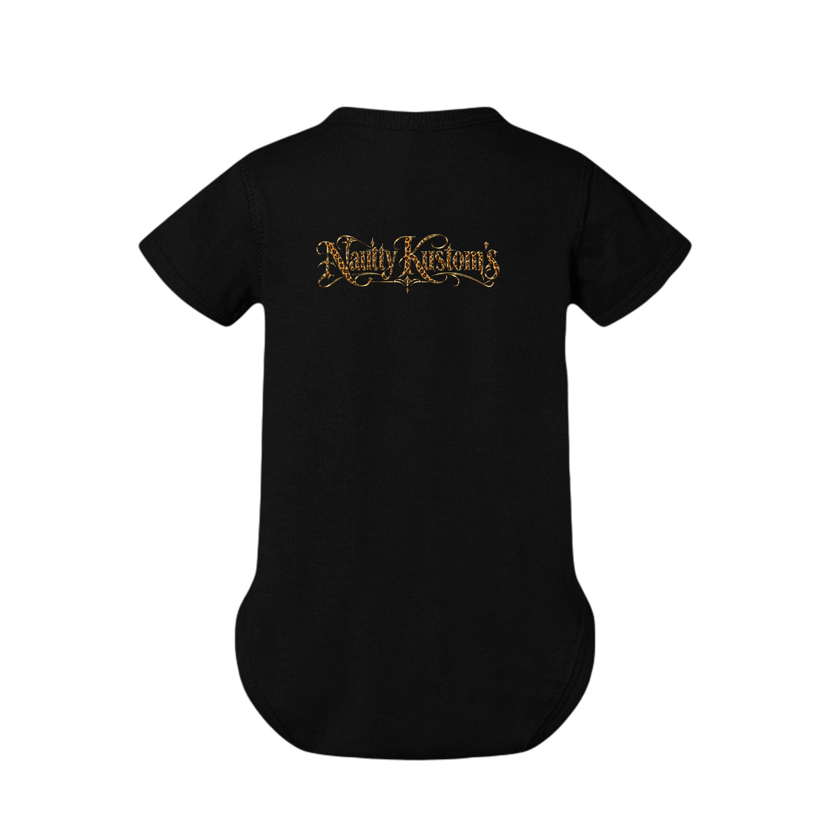 Nautty Baby Infant Bodysuit, back view — Nautty Kustoms
