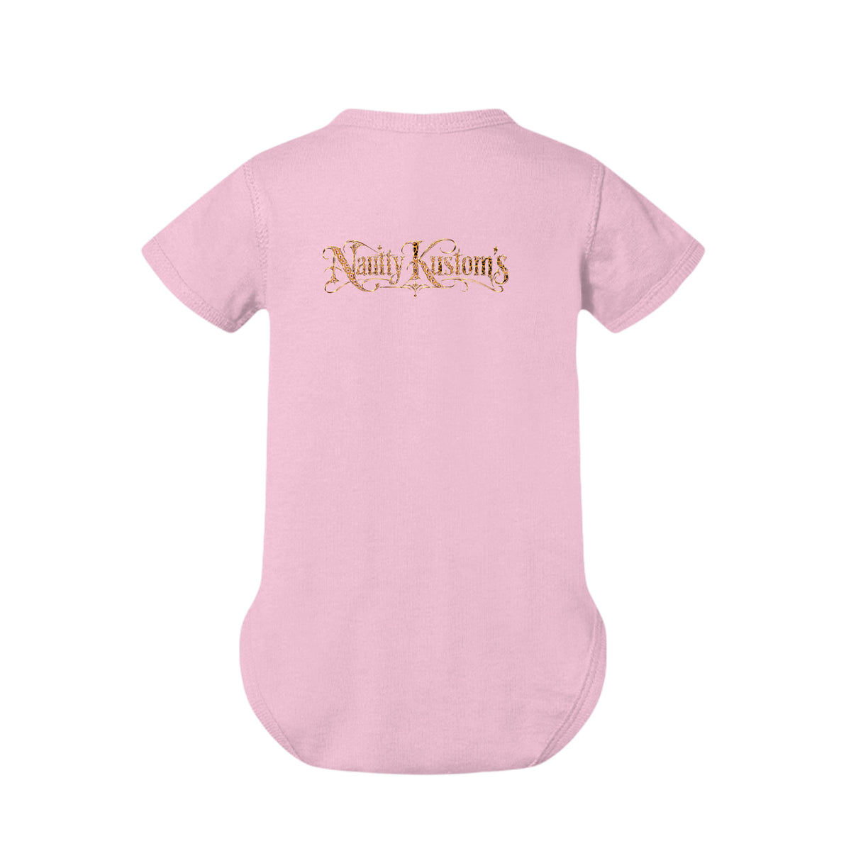 Nautty Baby Infant Bodysuit, back view — Nautty Kustoms