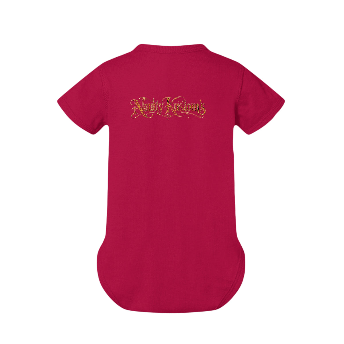 Nautty Baby Infant Bodysuit, back view — Nautty Kustoms