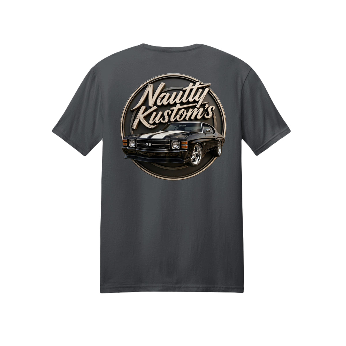Classic 1 T-Shirt | District, back view — Nautty Kustoms