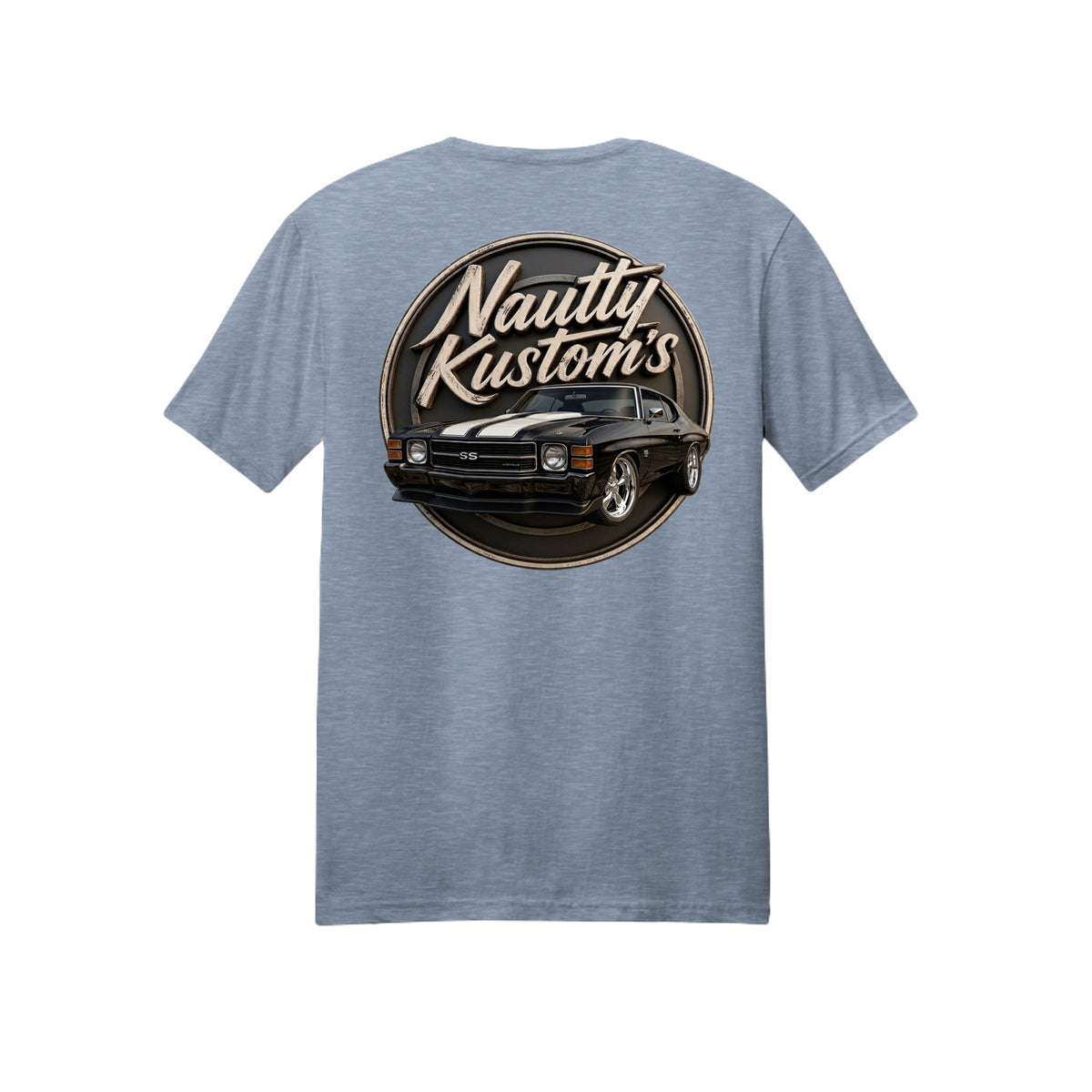 Classic 1 T-Shirt | District, back view — Nautty Kustoms