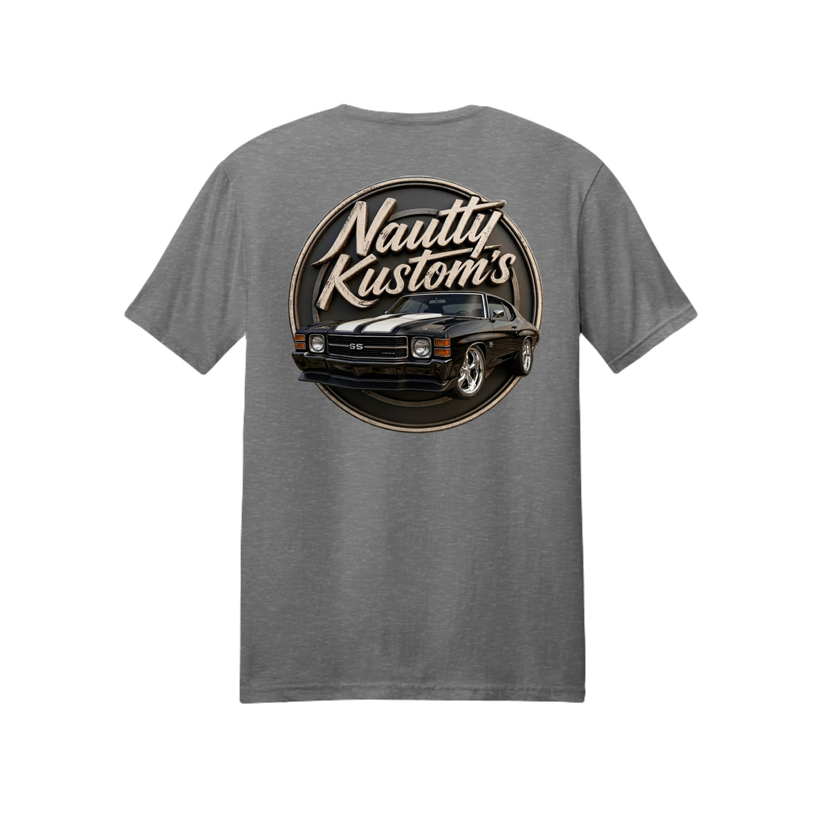 Classic 1 T-Shirt | District, back view — Nautty Kustoms