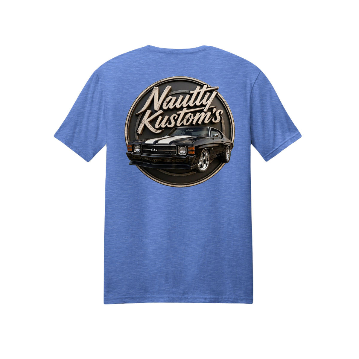 Classic 1 T-Shirt | District, back view — Nautty Kustoms