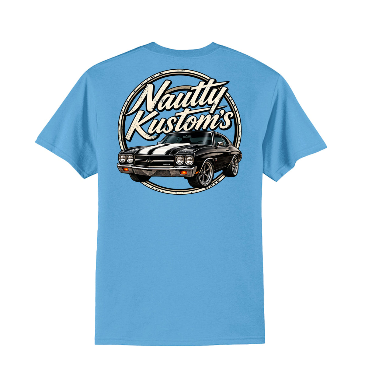 Classic Tall T-Shirt | Port & Company, back view — Nautty Kustoms