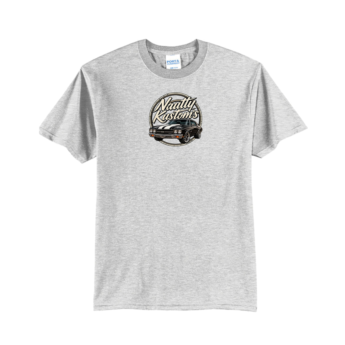 Classic Tall T-Shirt | Port & Company, front view — Nautty Kustoms