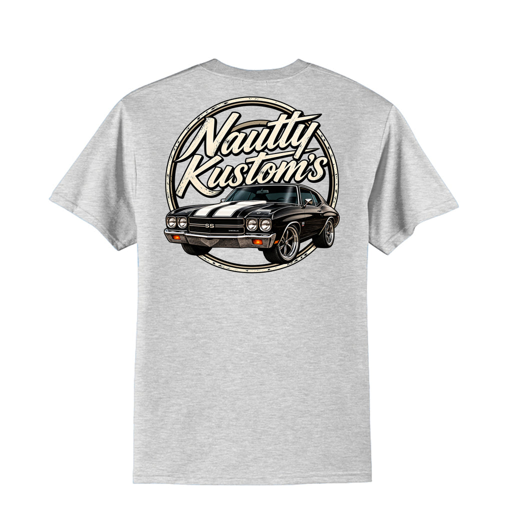 Classic Tall T-Shirt | Port & Company, back view — Nautty Kustoms