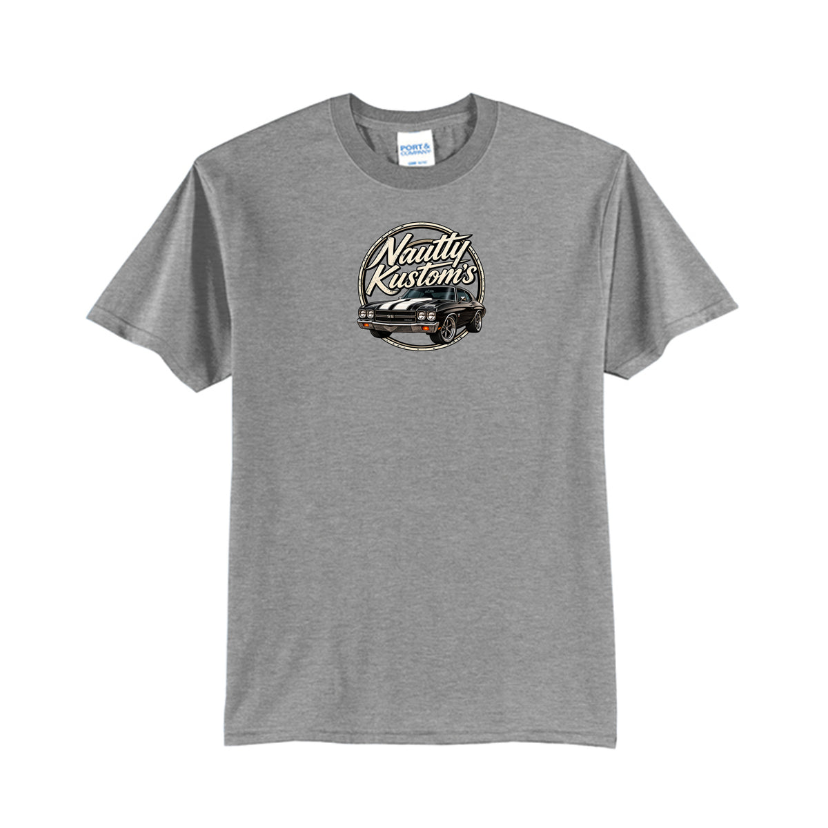 Classic Tall T-Shirt | Port & Company, front view — Nautty Kustoms