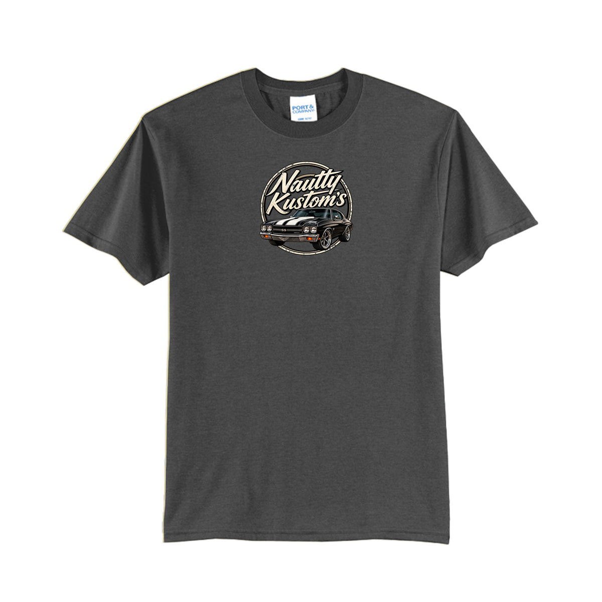 Classic Tall T-Shirt | Port & Company, front view — Nautty Kustoms