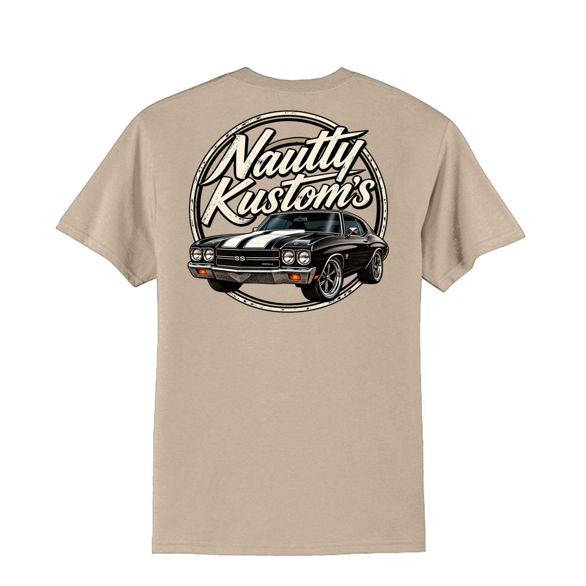Classic Tall T-Shirt | Port & Company, back view — Nautty Kustoms