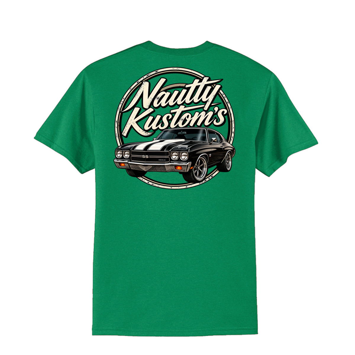 Classic Tall T-Shirt | Port & Company, back view — Nautty Kustoms
