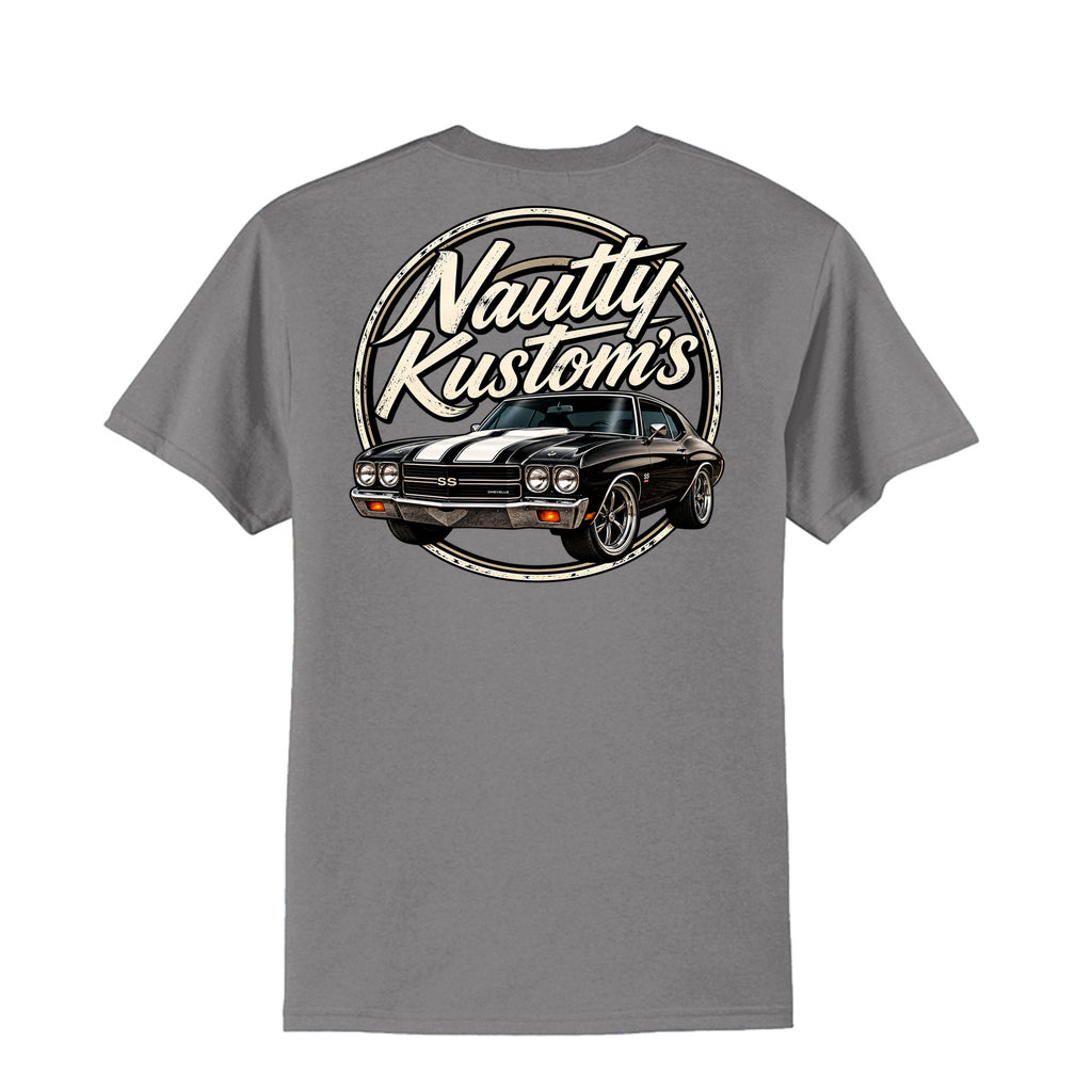 Classic Tall T-Shirt | Port & Company, back view — Nautty Kustoms