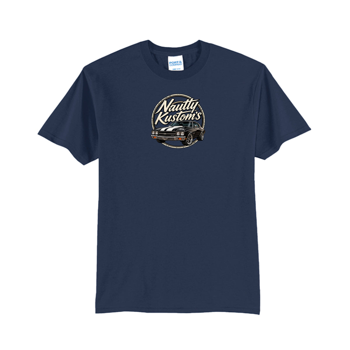 Classic Tall T-Shirt | Port & Company, front view — Nautty Kustoms