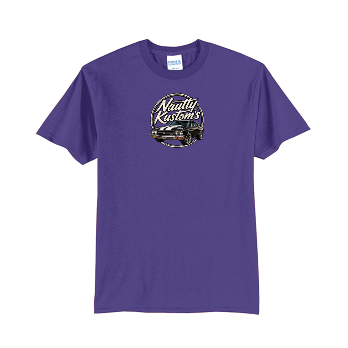 Classic Tall T-Shirt | Port & Company, front view — Nautty Kustoms