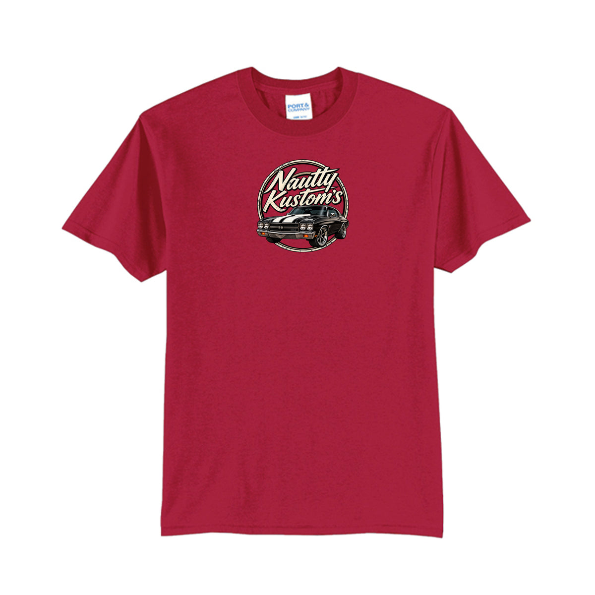 Classic Tall T-Shirt | Port & Company, front view — Nautty Kustoms