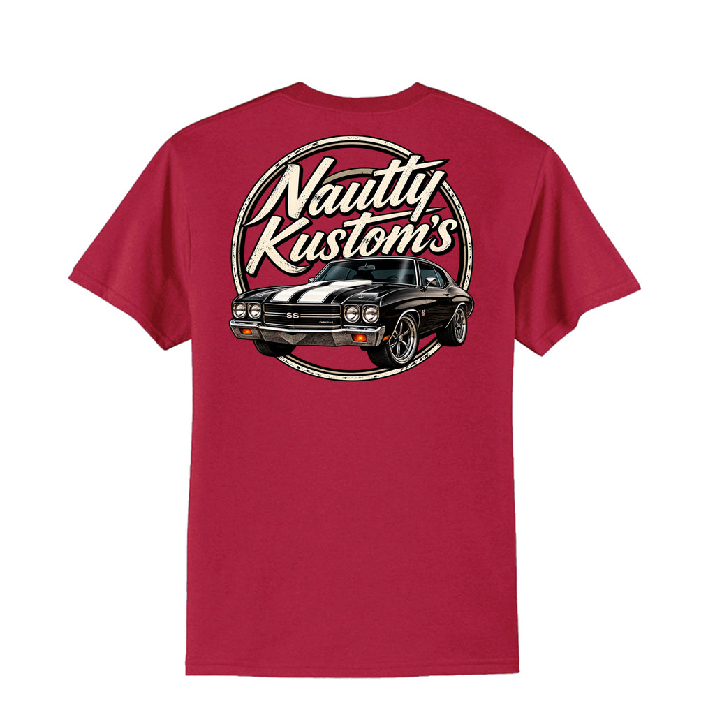 Classic Tall T-Shirt | Port & Company, back view — Nautty Kustoms