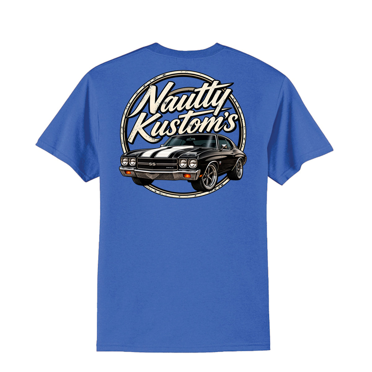 Classic Tall T-Shirt | Port & Company, back view — Nautty Kustoms
