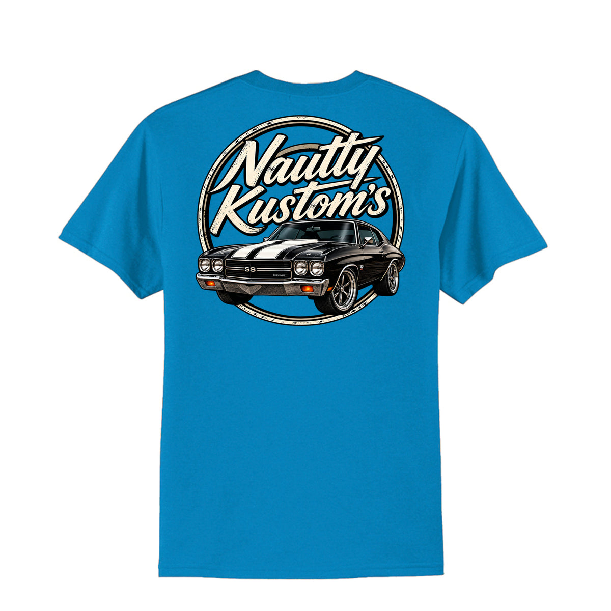 Classic Tall T-Shirt | Port & Company, back view — Nautty Kustoms