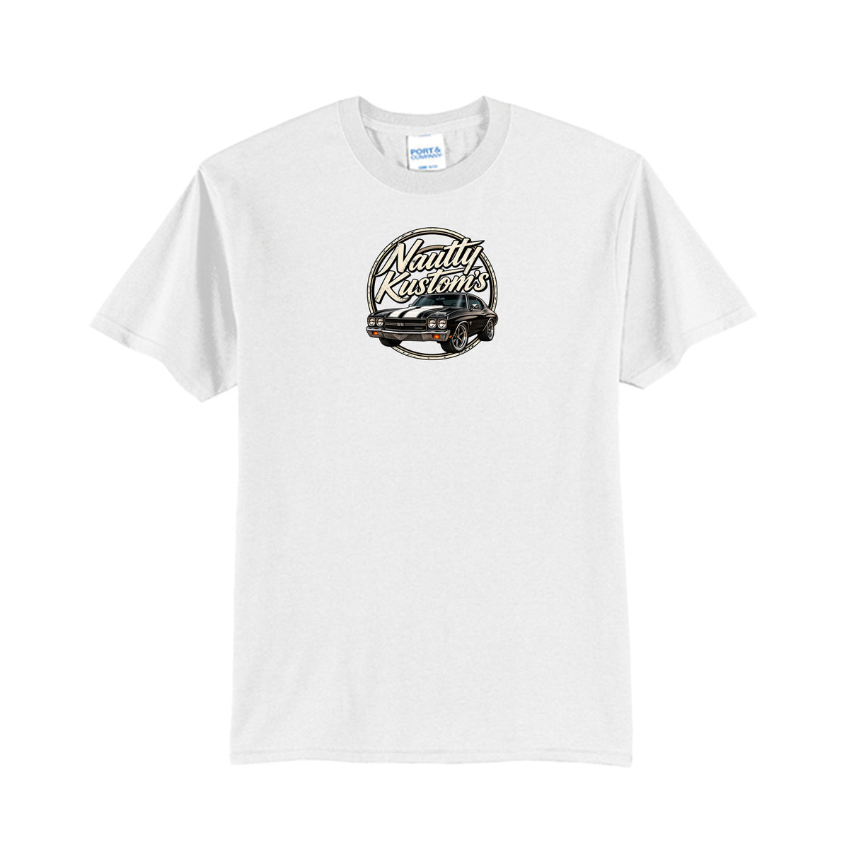 Classic Tall T-Shirt | Port & Company, front view — Nautty Kustoms