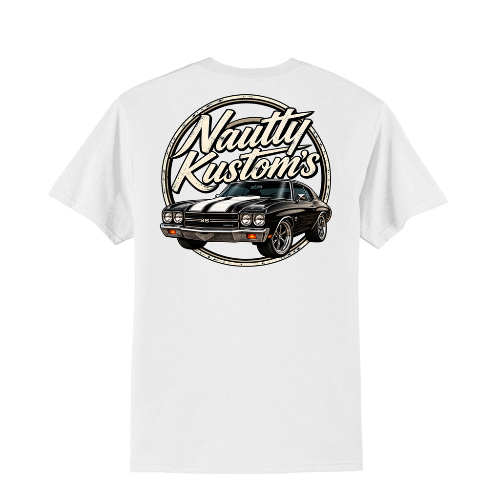 Classic Tall T-Shirt | Port & Company, back view — Nautty Kustoms