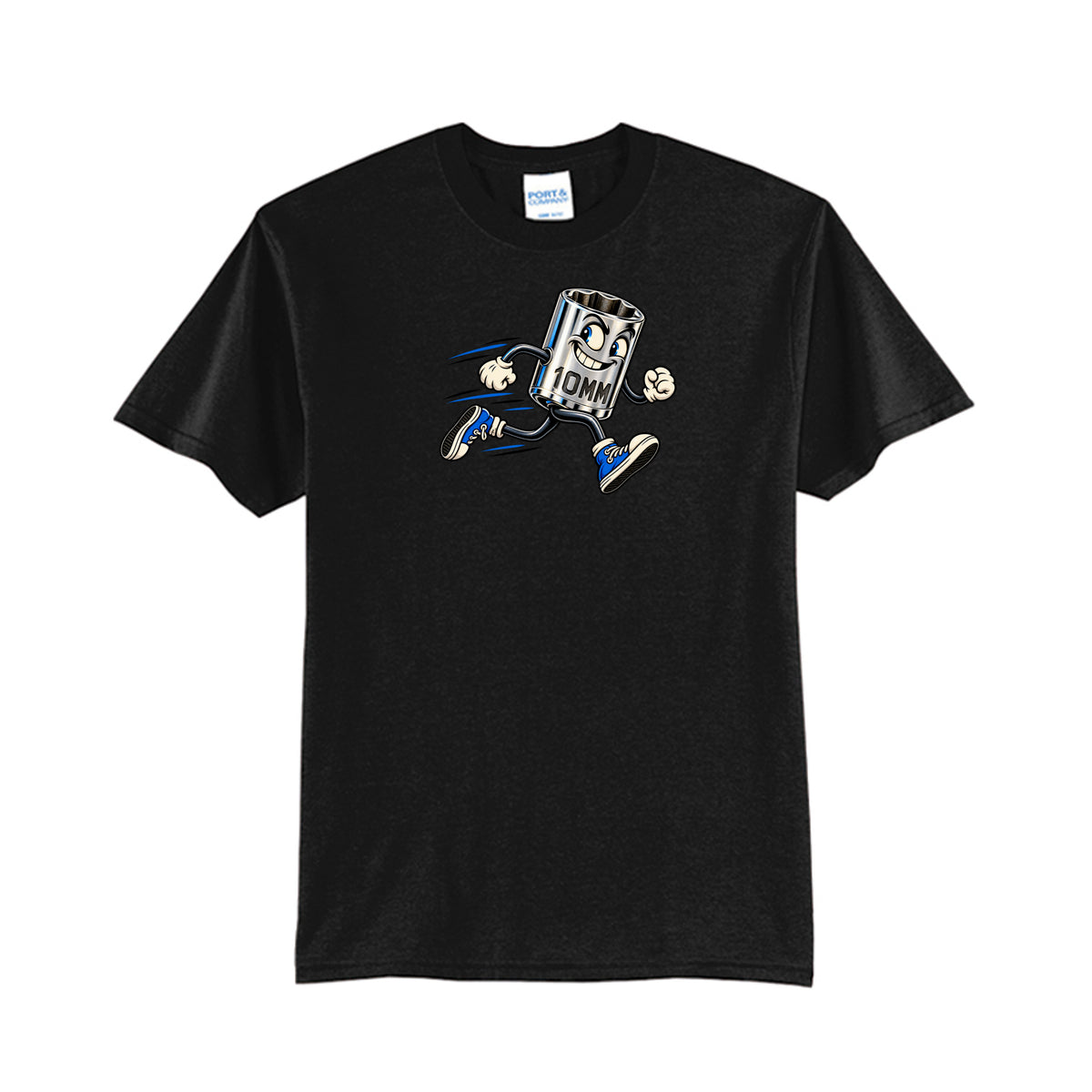10mm T-Shirt (Tall), front view — Nautty Kustoms