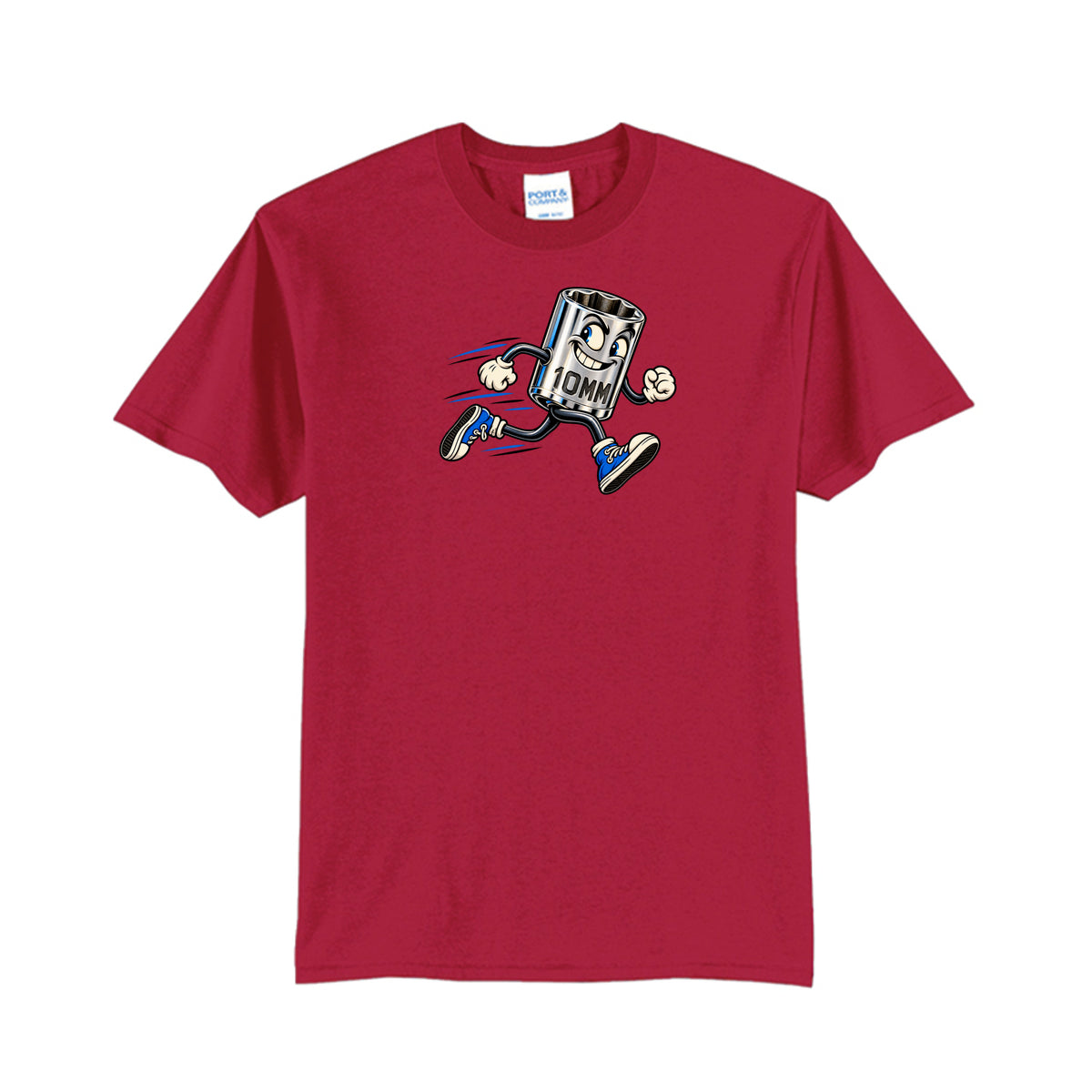 10mm T-Shirt (Tall), front view — Nautty Kustoms