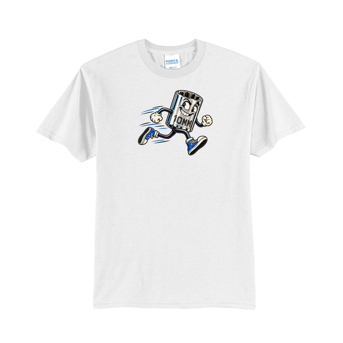 10mm T-Shirt (Tall), front view — Nautty Kustoms